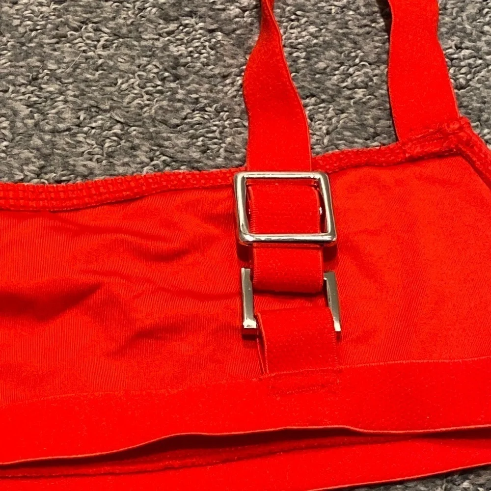 New! Frankie's Bikini Kasey top ribbed red 16171